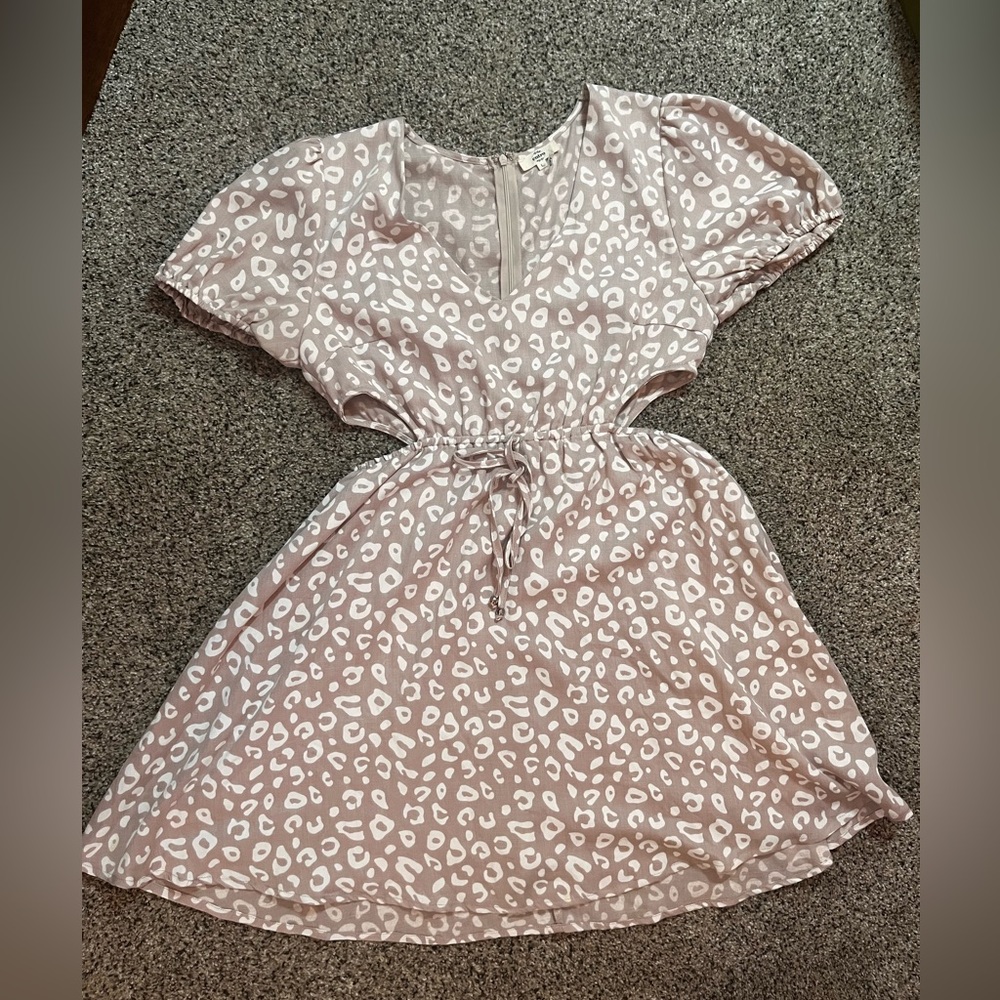 Women’s cheetah cut out dress